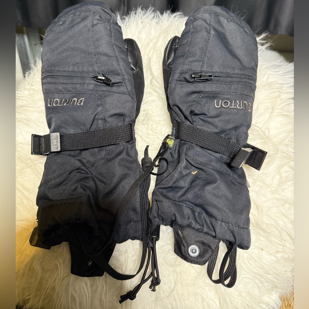Burton Women's Black Mittens with Straps
